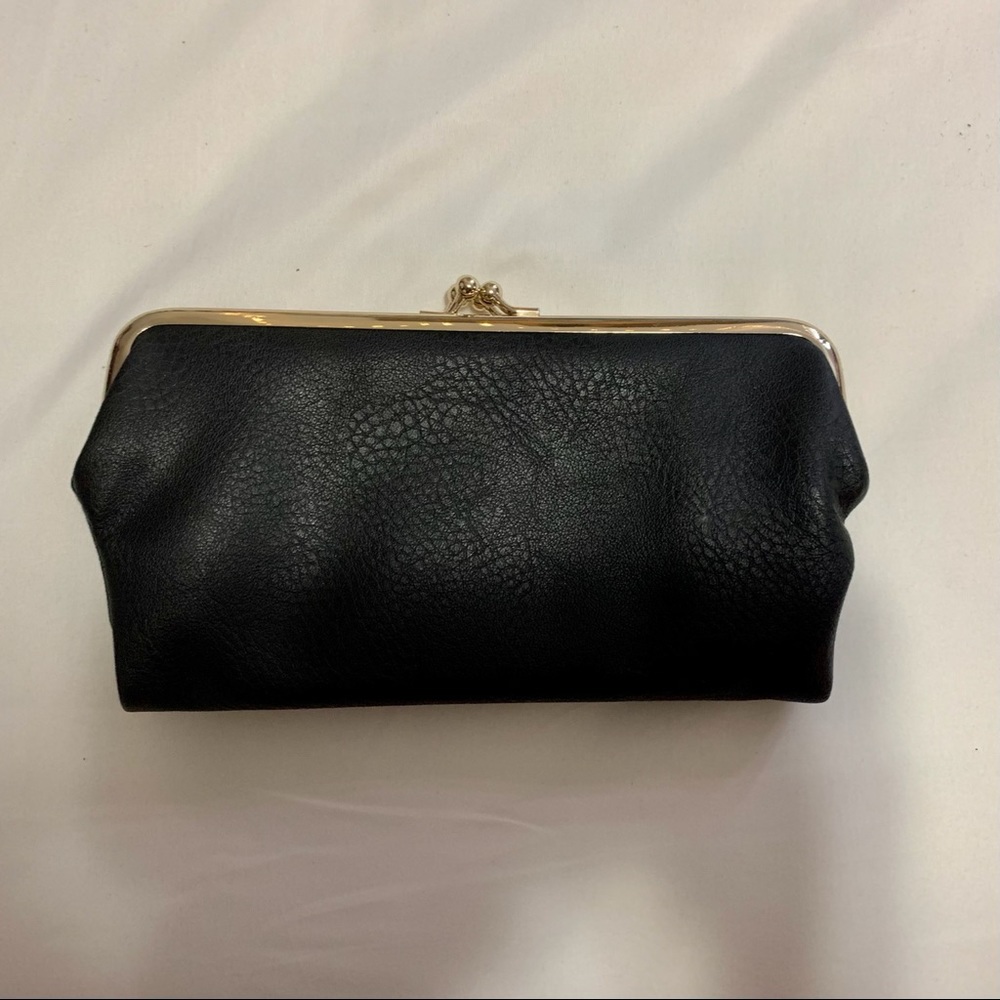 black evening clutch hobo style wallet NOT SOLD